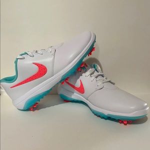 Nike Roshe Golf Tour White Aurora Green Cleats